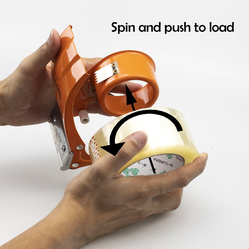 PROSUN Metal Handheld 2 Inch Tape Gun Dispenser Packing Packaging Sealing Cutter Yellow - Image 4